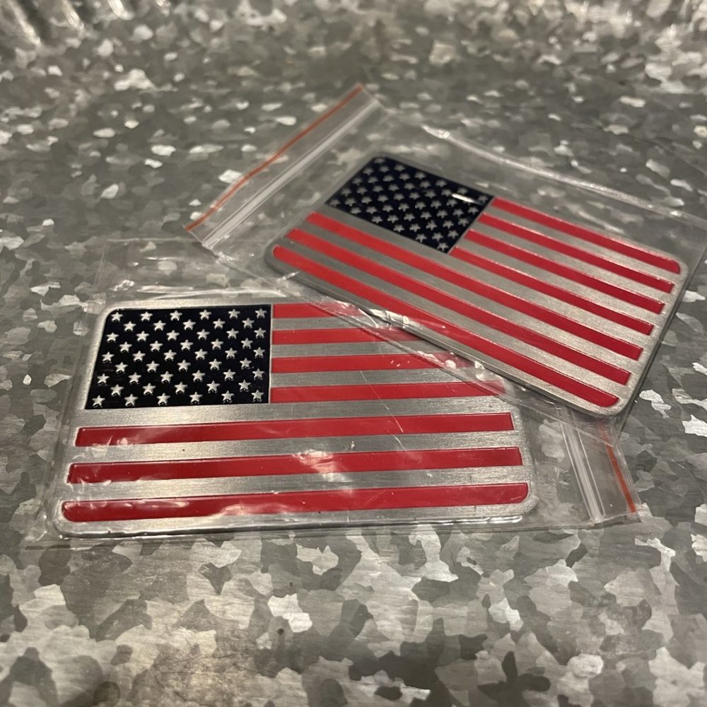 NWT American Flag Decal Emblem Bundle